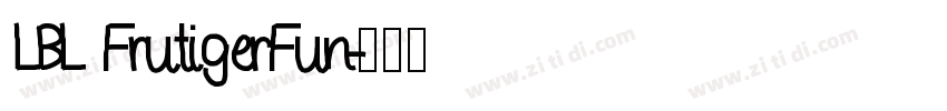 LBL FrutigerFun字体转换